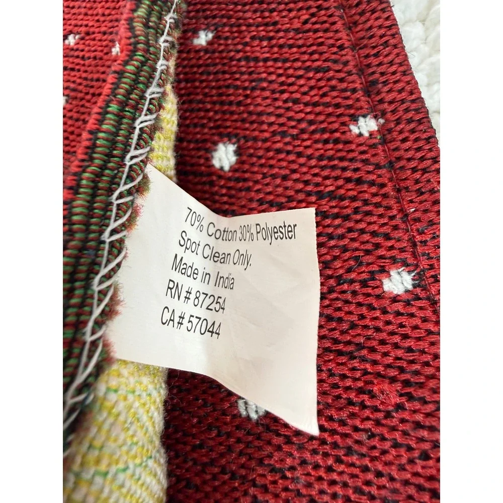 VTG Christmas Linen Set, Table Cloth, Hand Towels, Placemats, Napkins‎ 12 Piece